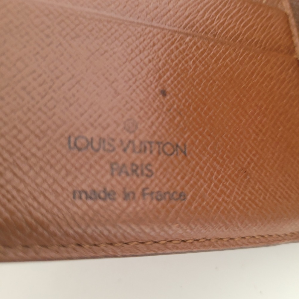 Louis Vuitton Monogram Bifold Wallet Brown Canvas Coin Pocket Made in France - Picture 4 of 12